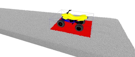 10 Simcenter EDEM Capabilities Engineers Should Know 12 Simcenter EDEM off-road vehicle simulation using DEM particles to analyse tyre and soil interaction